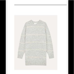 Aritzia Wilfred Free Cipriana Dress Size L, Color: Grey/Birch